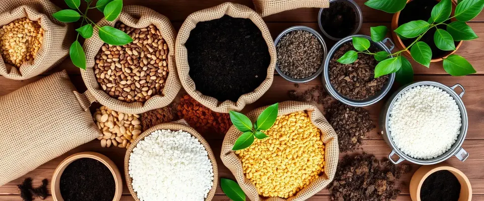 Granular and powdered fertilizers and agricultural inputs in sacks and bowls